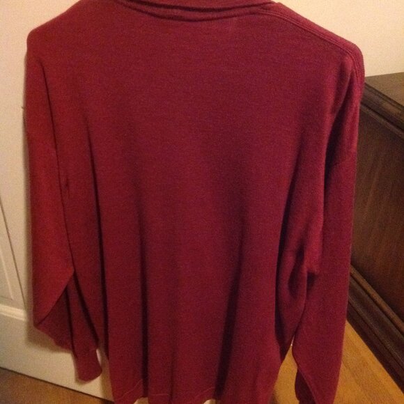 Gran Sasso Men's Large Long Sleeve 3 Button Pullover Polo Shirt - Made in Italy - Picture 2 of 5